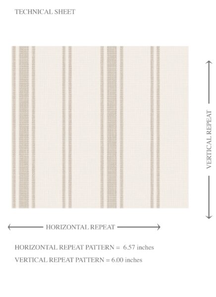 'Rustic Charm' Neutral Geometric Striped Wallpaper (Greige/ Taupe Grey) - Image 8