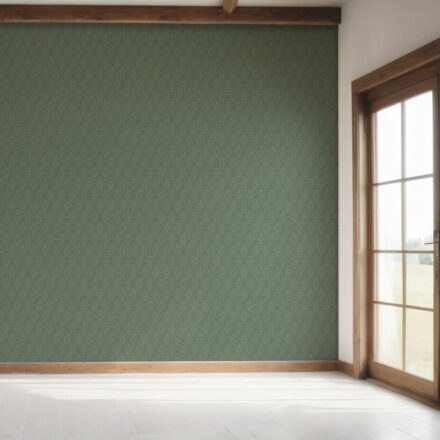 'Frederick' Self-Patterned Damask Floral Wallpaper (Hunter Green) - Image 7