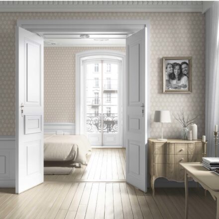 'Paramo' Neutral Floral Block Print Wallpaper (Beige/ Taupe/ Off-White) - Image 4
