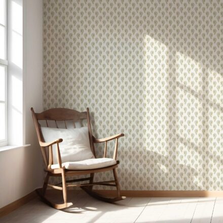 'Royale Terra' Floral Paisley Wallpaper (Duck Egg Blue/ Yellow) - Image 5