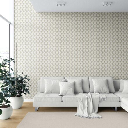 'Royale Terra' Floral Paisley Wallpaper (Duck Egg Blue/ Yellow) - Image 6