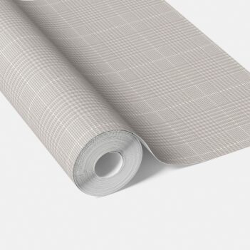 'Avalon' Plain/ Textured Check Wallpaper (Gray/ Greige/ Soft Taupe)