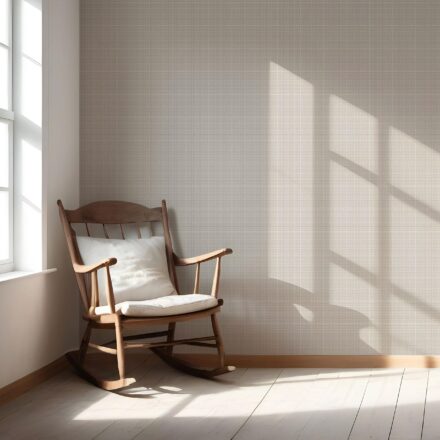 'Avalon' Plain/ Textured Check Wallpaper (Gray/ Greige/ Soft Taupe) - Image 5