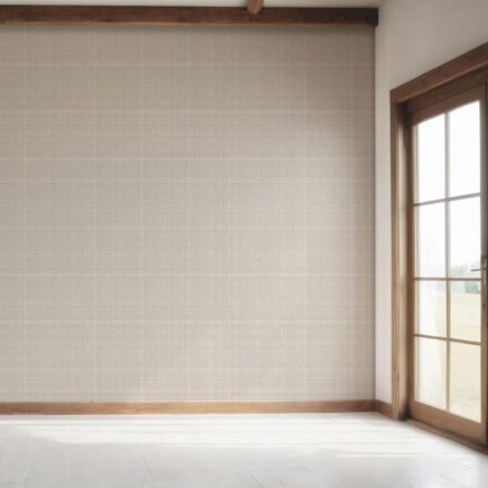 'Avalon' Plain/ Textured Check Wallpaper (Gray/ Greige/ Soft Taupe) - Image 7