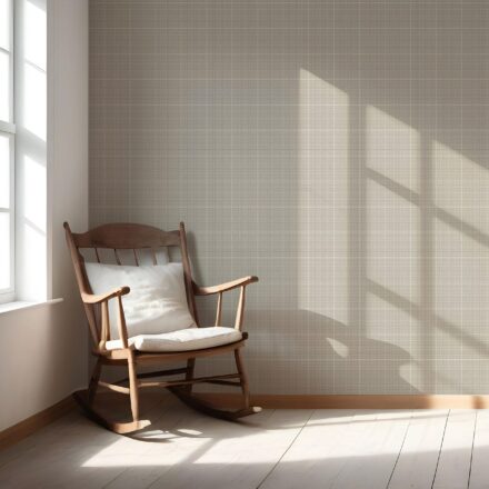 'Pomelo' Neutral Plain/ Textured Check Wallpaper (Soft Taupe/ Gray) - Image 5