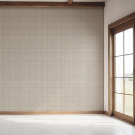 'Pomelo' Neutral Plain/ Textured Check Wallpaper (Soft Taupe/ Gray) - Image 7