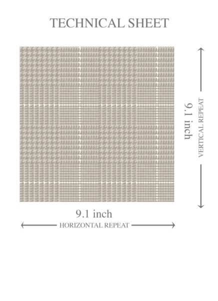 'Pomelo' Neutral Plain/ Textured Check Wallpaper (Soft Taupe/ Gray) - Image 8