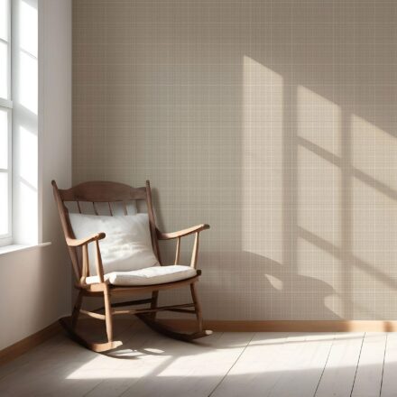 'Larkin' Neutral Plain/ Textured Check Wallpaper (Beige/ Brown) - Image 5