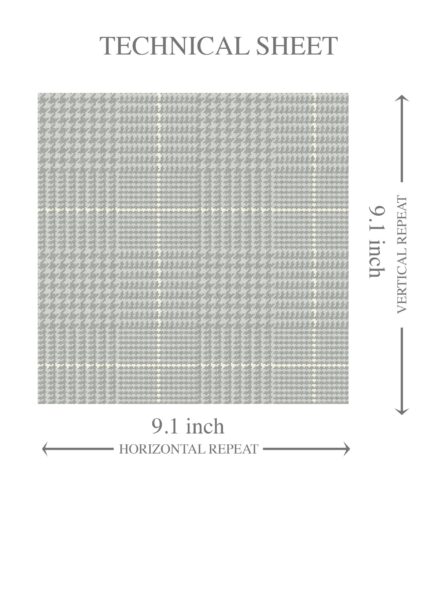 'Crossword' Neutral Plain/ Textured Check Wallpaper (Sage Gray) - Image 8