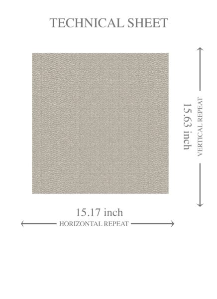 'Havana' Neutral Herringbone Textured Wallpaper (Warm Gray/ Taupe) - Image 8