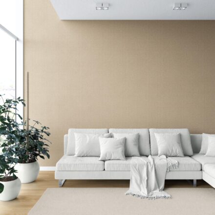 'Blown Away' Neutral Herringbone Textured Wallpaper (Gold Beige/ Khaki) - Image 6