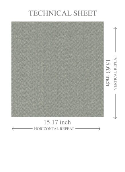 'Java Stone' Neutral Herringbone Textured Wallpaper (Gray) - Image 8