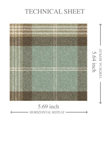 'Dusty Dew' Geometric Plaid Checkered Wallpaper (Green/ Brown/ Beige) - Image 8
