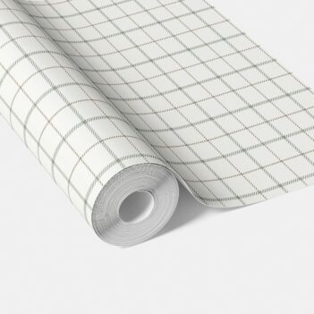 'Mascarpone' Windowpane Checkered/ Plaid Wallpaper Green/ White/ Taupe