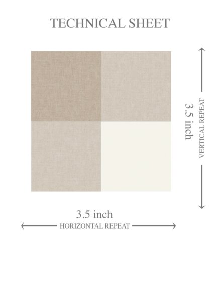'Lexington' Neutral Geometric Gingham Checkered Wallpaper (Light Beige/ Greige) - Image 8