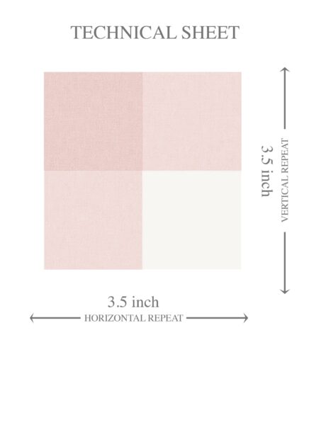 'Delray' Geometric Gingham Checkered Wallpaper (Baby Pink) - Image 8