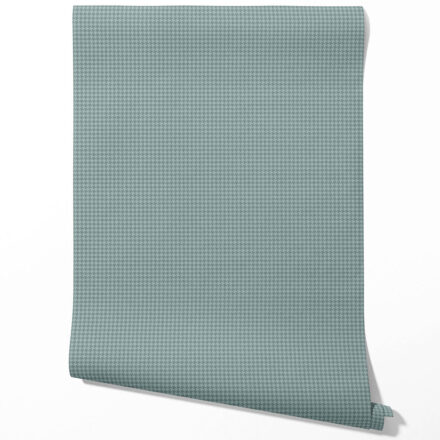 'Alvarium' Plain/ Textured Houndstooth Wallpaper (Soft Blue) - Image 3