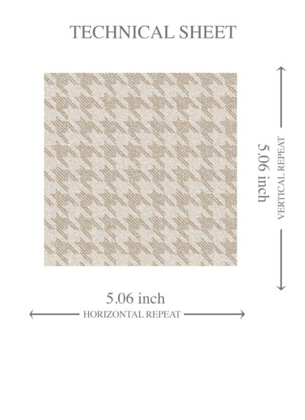 'Forest Pond' Neutral Plain/ Textured Houndstooth Wallpaper (Beige/ Taupe) - Image 8