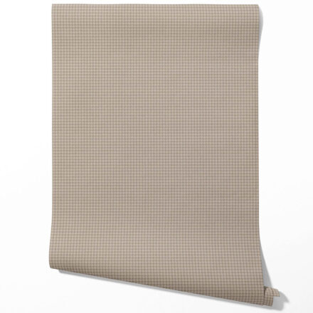 'Merry Round' Neutral Plain/ Textured Houndstooth Wallpaper (Beige/ Warm Gray/ Taupe) - Image 3