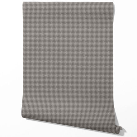 'Baby Lily' Neutral Plain/ Textured Houndstooth Wallpaper (Gray/ Black) - Image 3