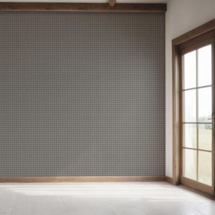 'Baby Lily' Neutral Plain/ Textured Houndstooth Wallpaper (Gray/ Black) - Image 7