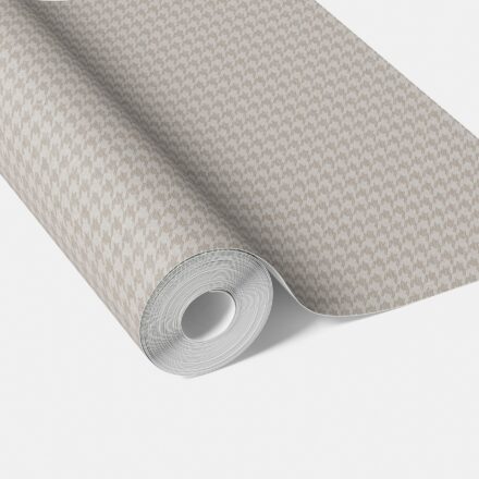 'Powder Nut' Neutral Plain/ Textured Houndstooth Wallpaper (Pale Gray/ Greige)