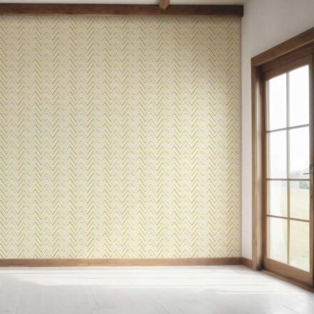 'Vamizi' Geometric Zigzag/ Chevron Wallpaper (Yellow) - Image 7