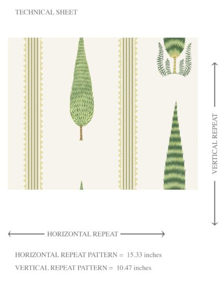 'Carambola' Modern Floral/ Botanical Leaf Print Wallpaper (Green/ White) - Image 8