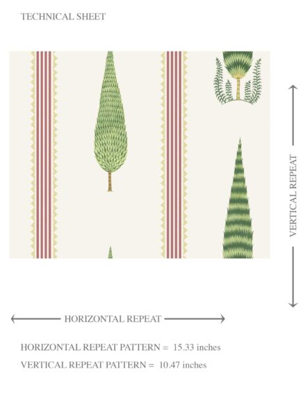 'Quince' Modern Floral/ Botanical Leaf Print Wallpaper (Red/ Green/ White) - Image 8