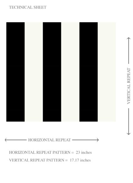 'Piranha' Neutral Scandi/ Geometric Striped Wallpaper (Black/ White) - Image 8