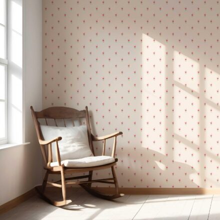 'Combita' Vintage-Inspired Floral Block Print Wallpaper (Pink/ Green) - Image 5