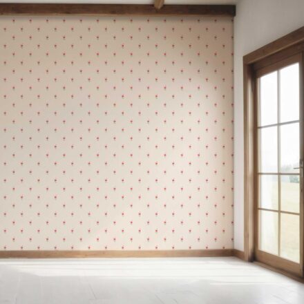 'Combita' Vintage-Inspired Floral Block Print Wallpaper (Pink/ Green) - Image 7
