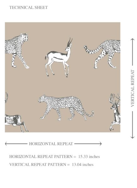 'Earthen Jug' Leopard Animal Print Wallpaper (Beige/ White/ Greige) - Image 8