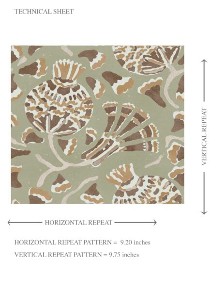 'Nostalgia' Modern Floral/ Botanical Wallpaper (Olive Green/ Brown/ Gold/ Beige) - Image 8