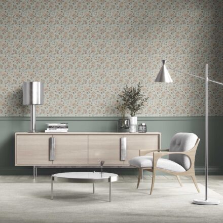 'Cabana' Modern Floral/ Botanical Wallpaper (Blue/ Brown/ Beige) - Image 2