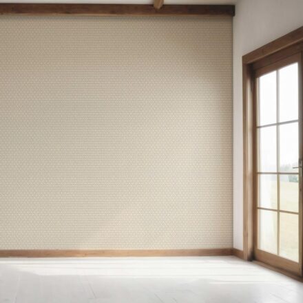 'Cypriot' Neutral Geometric Diamond Lattice Wallpaper (Beige/ Light Brown/ White) - Image 7