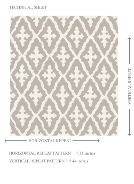 'Atemoya' Neutral Geometric Diamond Lattice Wallpaper (Gray/ Taupe/ White) - Image 8