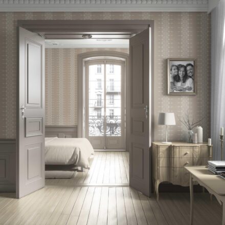 'Chivor' Neutral Floral Striped Wallpaper (Beige/ Off-White) - Image 4