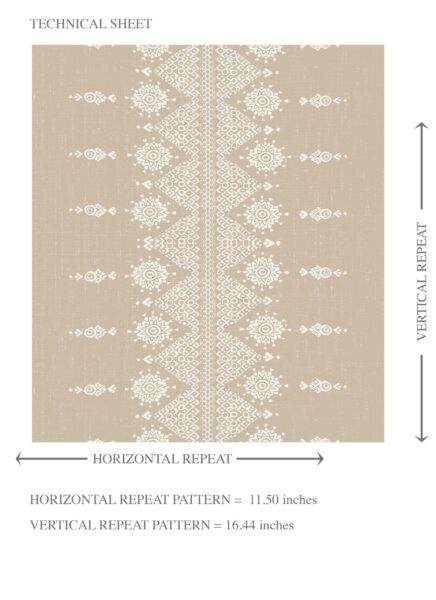 'Chivor' Neutral Floral Striped Wallpaper (Beige/ Off-White) - Image 8