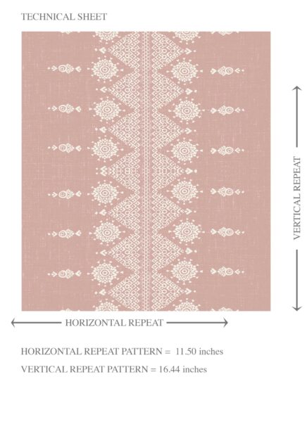 'Petal' Floral Striped Wallpaper (Pink/ Off-White) - Image 8