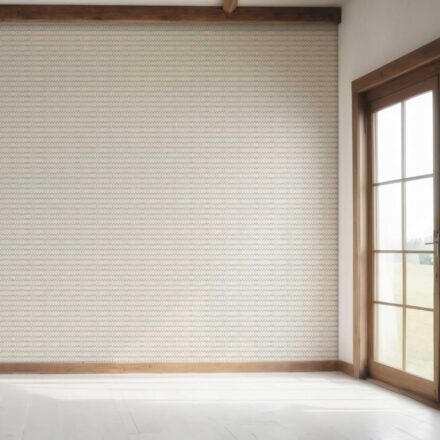 'Acik Khaver' Neutral Ikat Striped Wallpaper (Gray/ Greige/ White) - Image 7