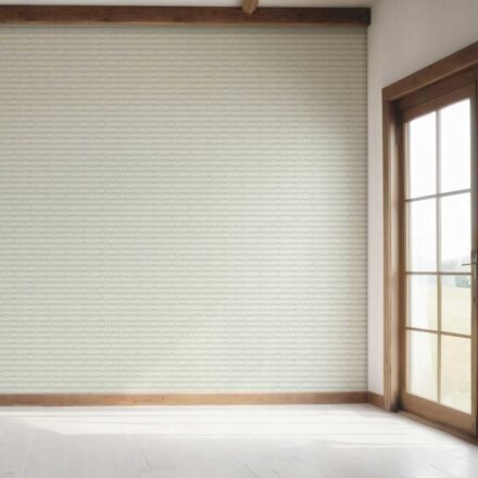 'Albi' Geometric Ikat Striped Wallpaper (Duck Egg Blue/ White) - Image 7