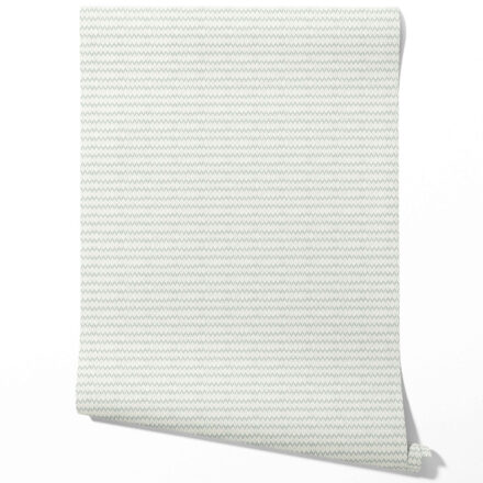'Sahara Showers' Neutral Ikat Striped Wallpaper (Light Gray- Blue/ White) - Image 2