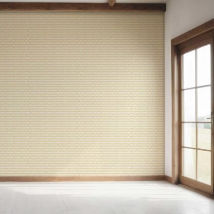 'Candy Coated' Geometric Ikat Striped Wallpaper (Yellow/ White) - Image 7