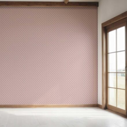 'Sarin' Textured Teardrop/ Paisley Block Print Wallpaper (Pink/ White) - Image 7