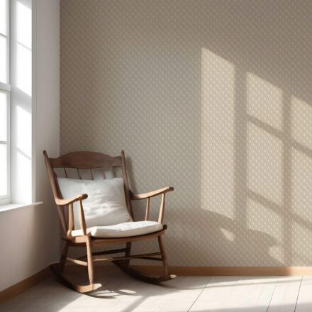 'Autumn Russet' Neutral Textured Teardrop/ Paisley Block Print Wallpaper (Beige/ Taupe/ Tan/ White) - Image 5