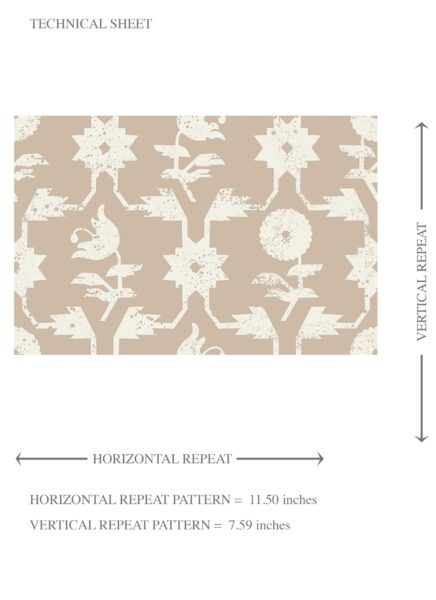 'Clementine' Neutral Toned Modern Floral/ Botanical Wallpaper (Beige/ White) - Image 8