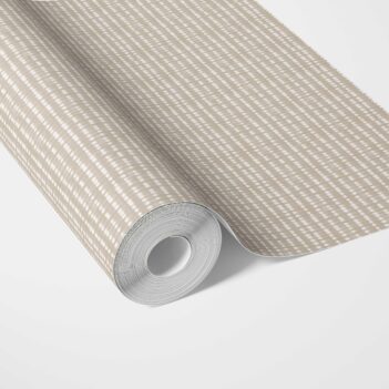 'Laite' Textured Shibori Effect Striped Wallpaper (Beige/ Greige/ White)