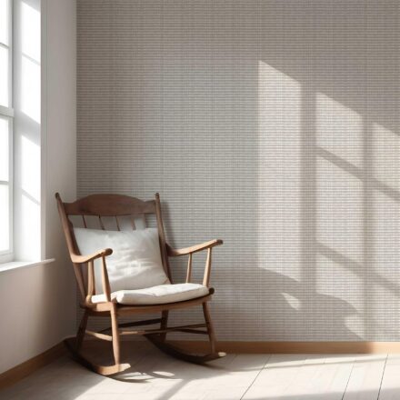 'Desert Pendant' Textured Shibori Effect Striped Wallpaper (Gray/ White) - Image 5