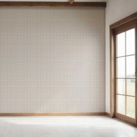 'Desert Pendant' Textured Shibori Effect Striped Wallpaper (Gray/ White) - Image 7